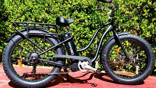 Driven HDR Step Through Beach Cruiser EBike – Cecil's Cyclery